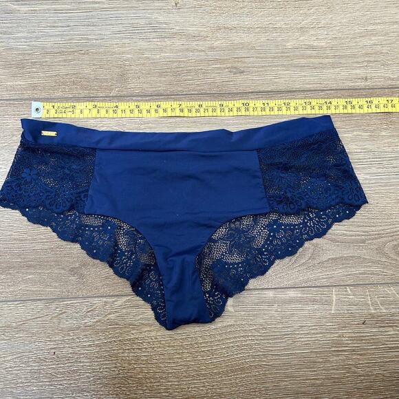 NAJA Underwear Cheeky Hipster Navy Blue Lace Size XL - Picture 5 of 8
